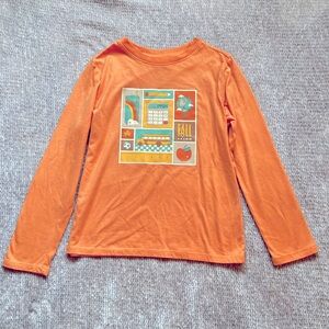 Cat & Jack Long Sleeve T-Shirt, Fall, Back-to-School Graphic, Retro, S (6/7)